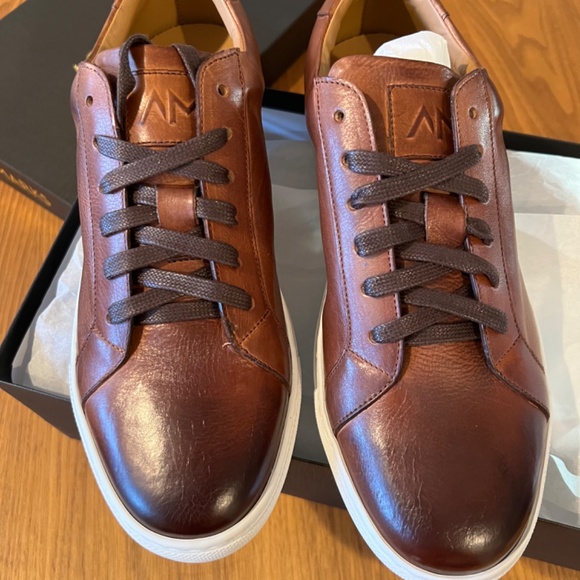 Ace Marks Travel Sneaker Handcrafted Italian Leather size 8.5 - Picture 2 of 13
